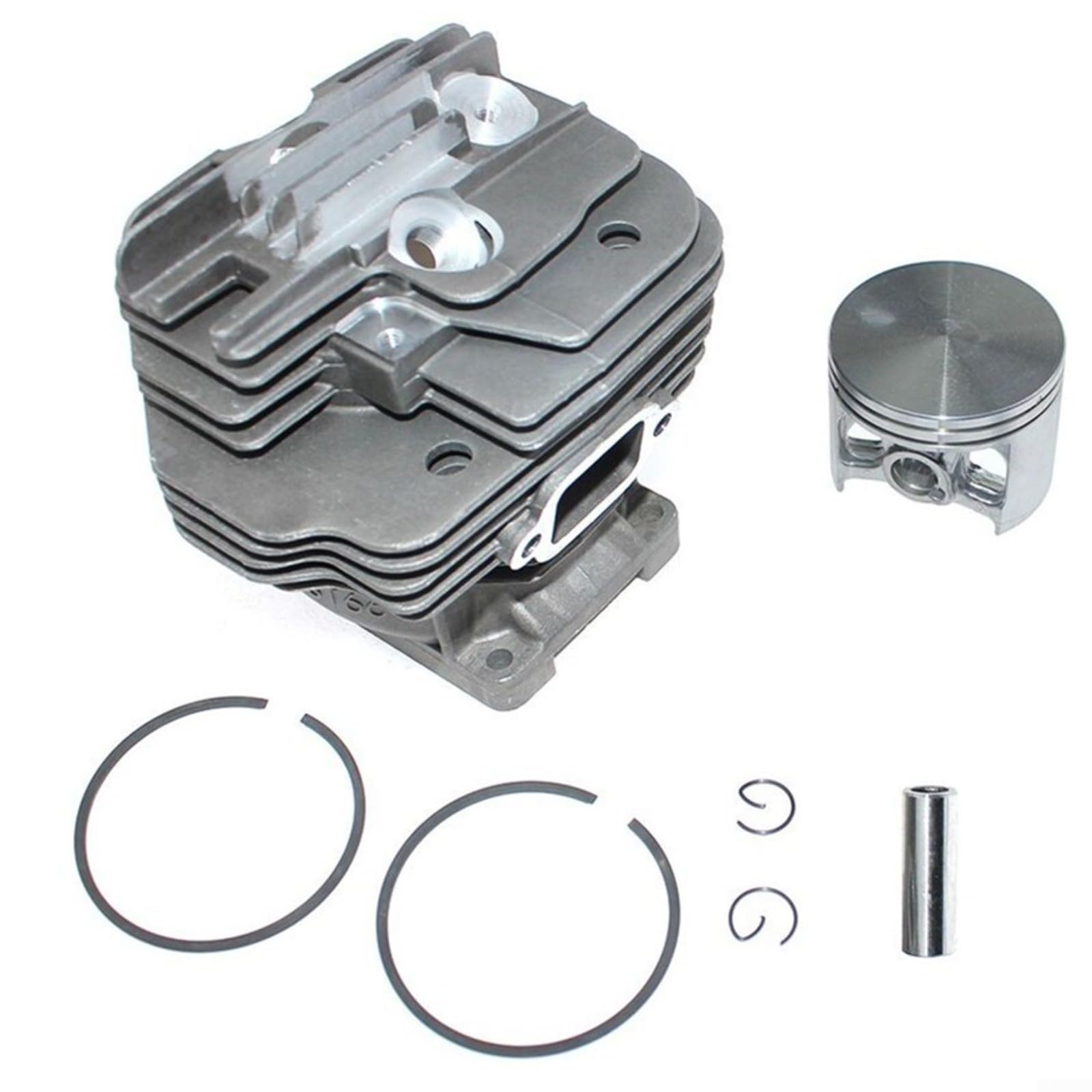 Cilindro ad alesaggio grande per kit PISTONE per motosega MS661 56mm per rivestimento NIKASIL Parte di ricambio ad alte prestazioni n. 1144-020-1200 Set completo con anelli di sicurezza per
