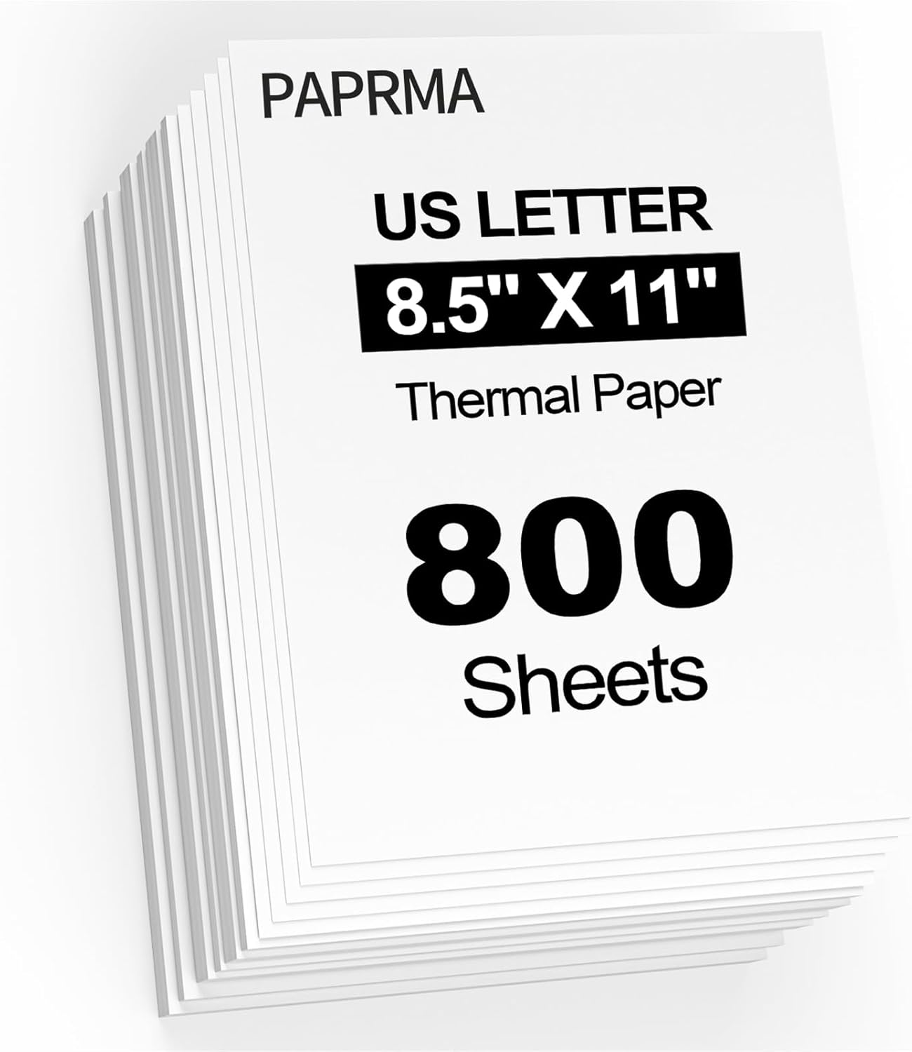 800 Sheets Thermal Printer Paper, 8.5-x-11-inch Thermal Printing Paper White US Letter Size - For Portable Printers JADENS/Itari MUNBYN, Quick-Dry, BPA Free