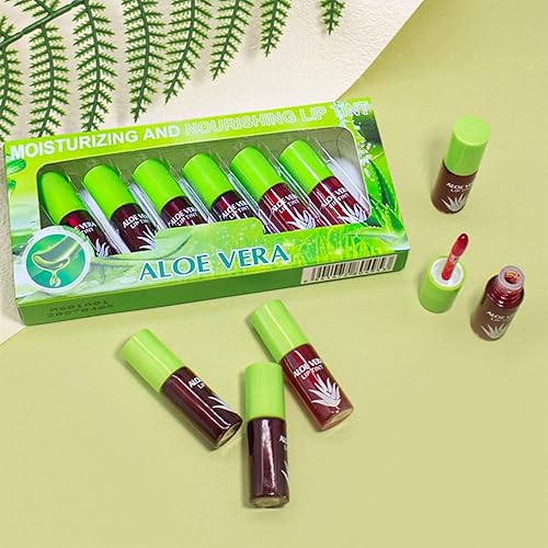 BINGBRUSH 6 tintes de labios de color vivo brillante con vibrante, hidratante, de larga duración, no pegajoso, ligero, pintalabios líquidos, brillo