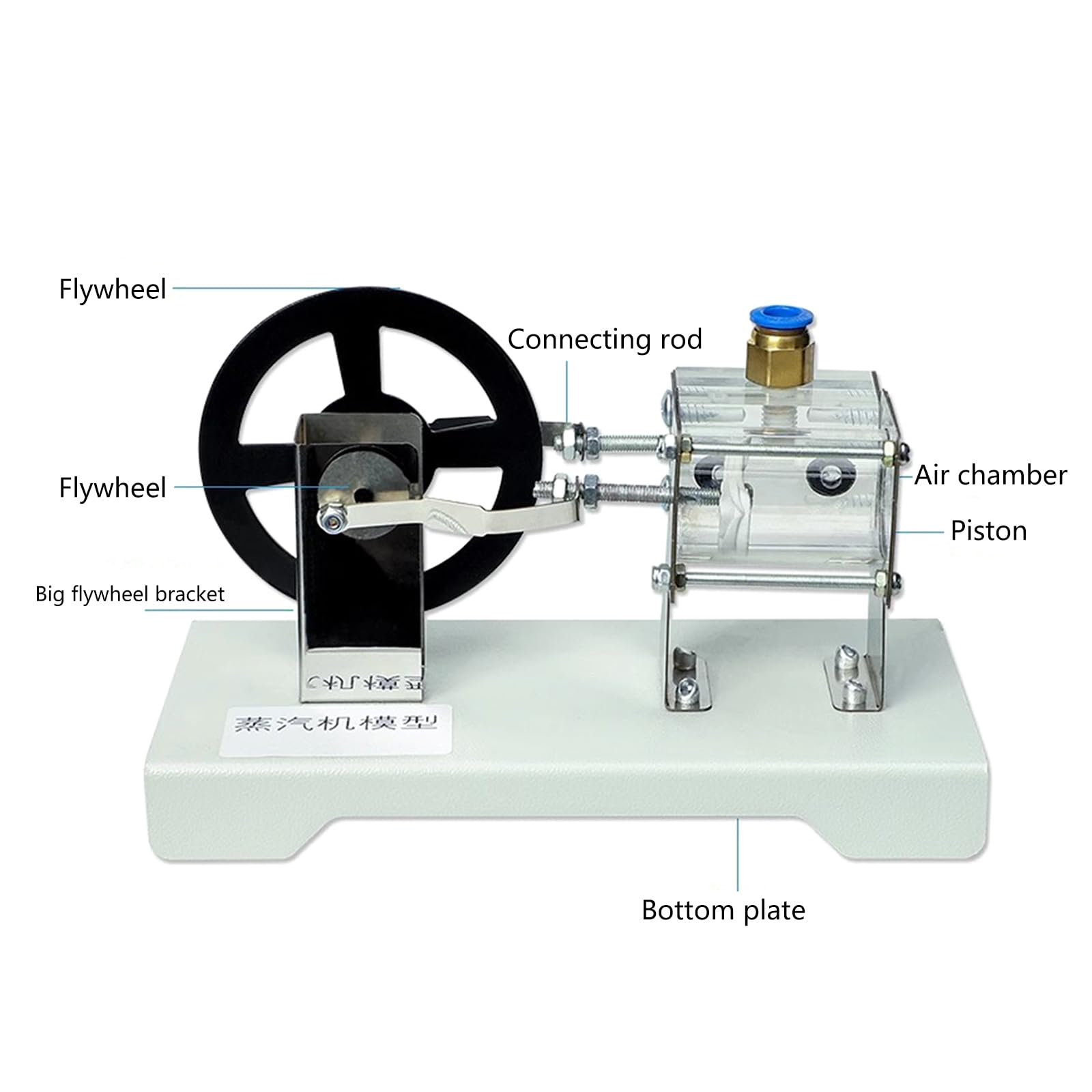 Modelo de máquina de vapor, equipo de laboratorio científico, equipo de laboratorio físico, ingeniero, amante de la historia