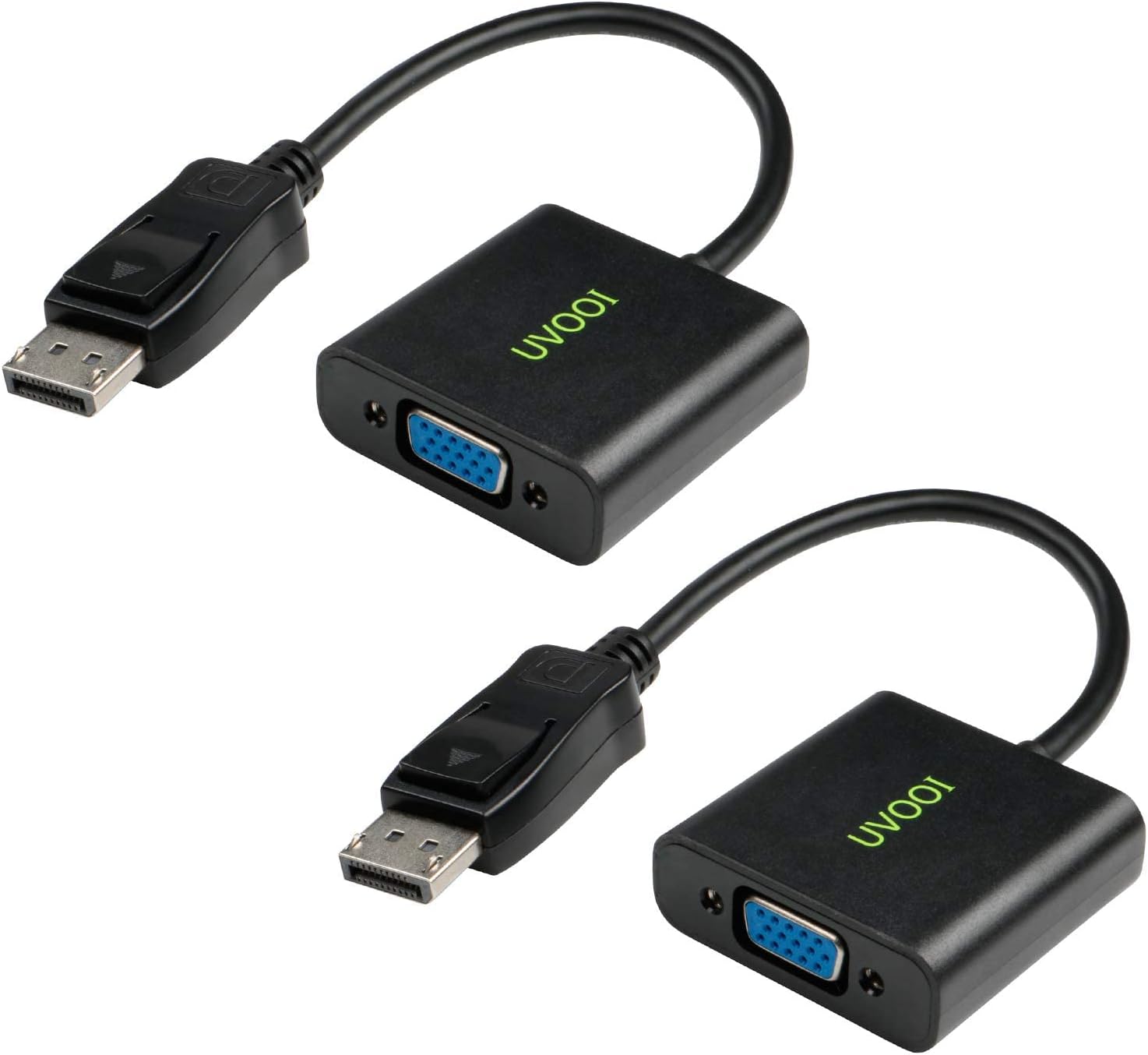 DisplayPort DP to VGA Adapter Cable 2Pack, Male Display