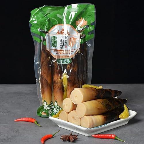 中国のお菓子 手剥笋500g/袋 麻辣零食小吃 激辛たけのこ竹笋 香辣下?菜 新鮮なタケノコ 唐辛子の?物 泡椒脆笋尖 冬笋芽 筍 竹子嫩芽笋 冬のタケノコ 開いた袋即食手で皮をむいたタケノコ 野菜セット中華食材 インスタントタケノコ 細かく刻んだタケノコ