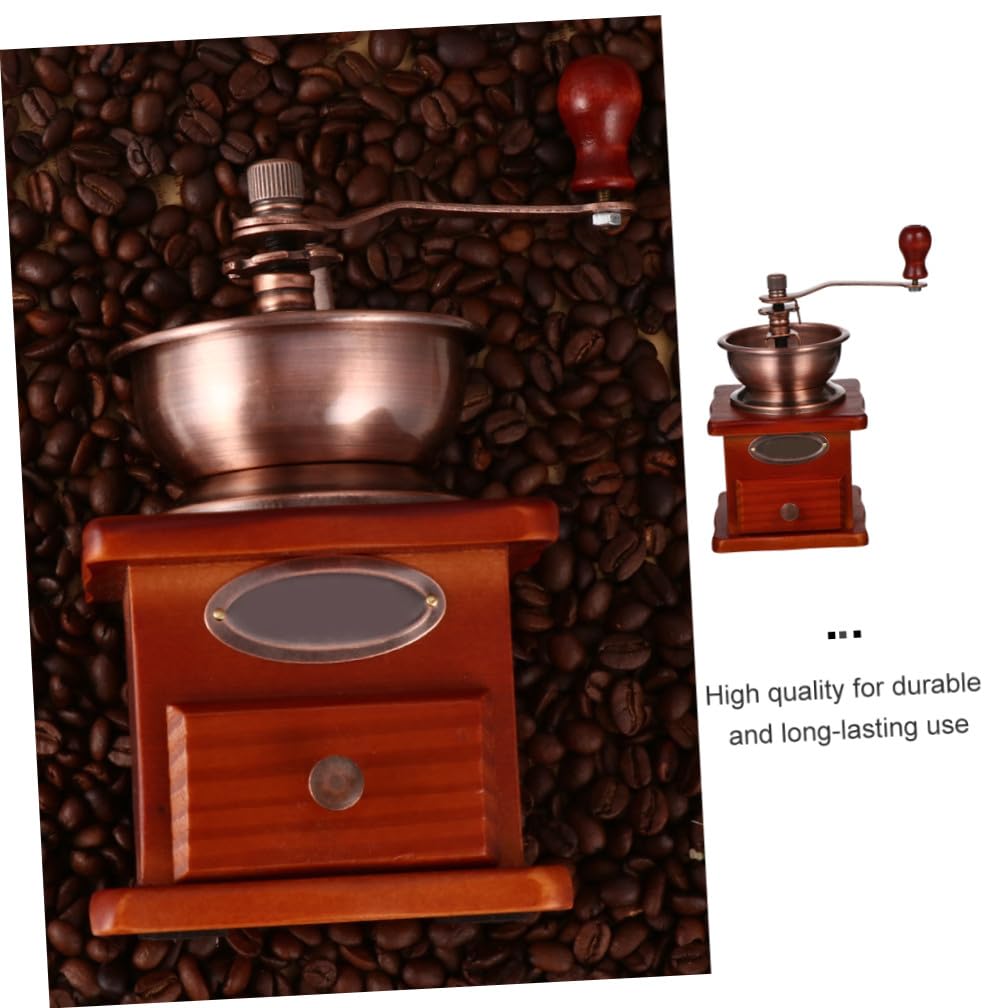 HOMSFOU Molinillo de Café Manual Portátil de Cerámica, Compacto y Desmontable, para Granos de Café y Especias, Adecuado para Uso en Cocina, Oficina y Viajes, Molinillo de Mano