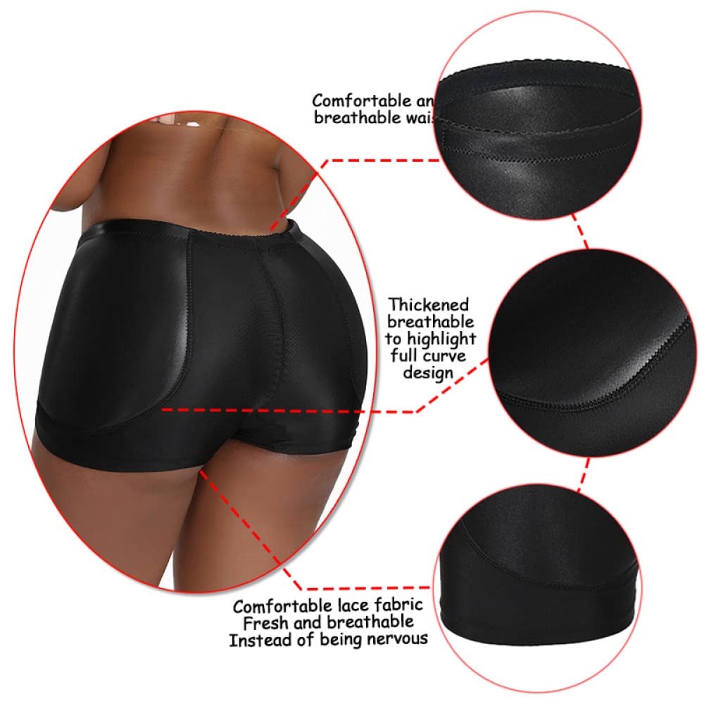 Intimo Modellante per Sollevare I Glutei da Donna - Mutandine Modellanti per Sollevare I Glutei, Modellatore per Il Corpo, Intimo Che Valorizza I Glutei, Corsetto Modellante P.Black-XX-Large