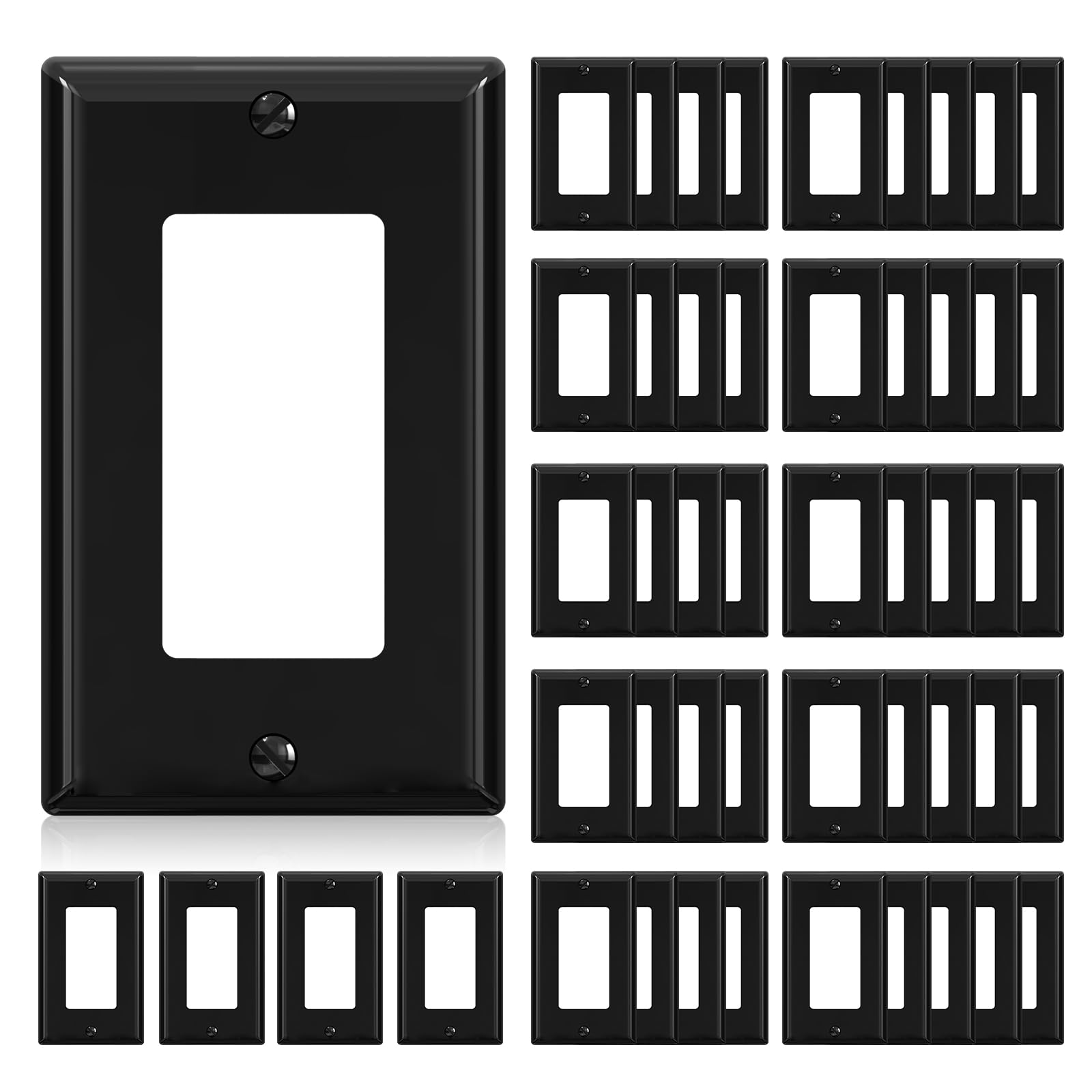 Decorative Wall Plates - Glossy White -22