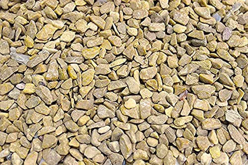 Image of Decorative Stones Marble Chips Pebble Stones for Aquarium Home Garden Indoor & Outdoor Decoration (Yellow, 3950gm)