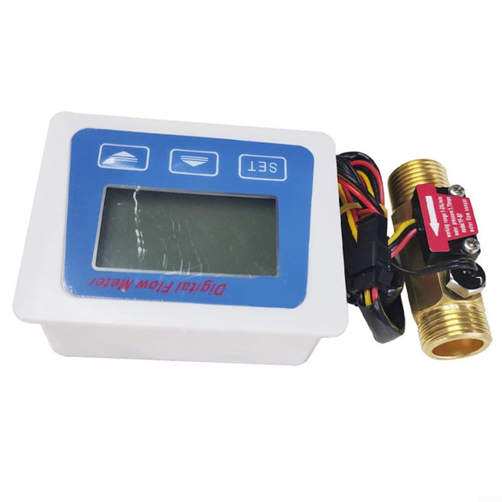 Mechanischer Kraftstoffzähler, digitales Messgerät, Kraftstoffanzeige, Durchflussmesser, Zähler, Sensor mit LCD-Zählersensor, für Diesel, Kerosin, Benzin