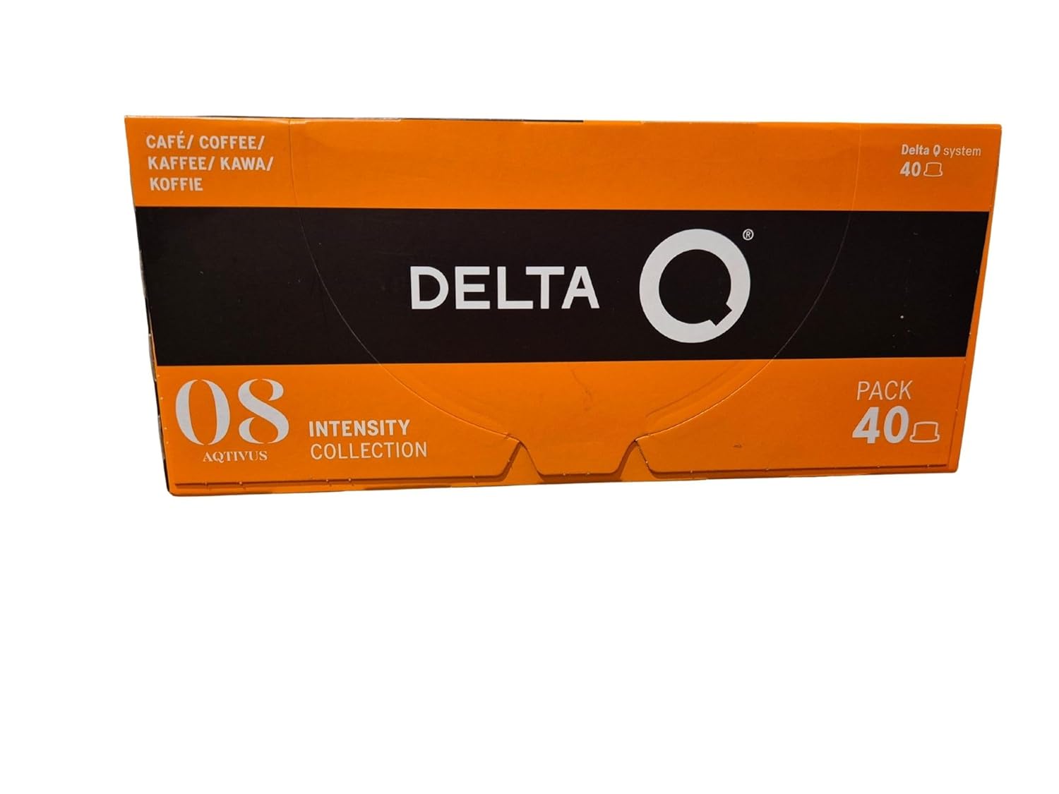 Delta Q Espresso Pods for Delta Q machines, aQtivus - Intensity 8, Notes of Roasted Nuts and Subtle Fruit, XL Pack - 40 Capsules