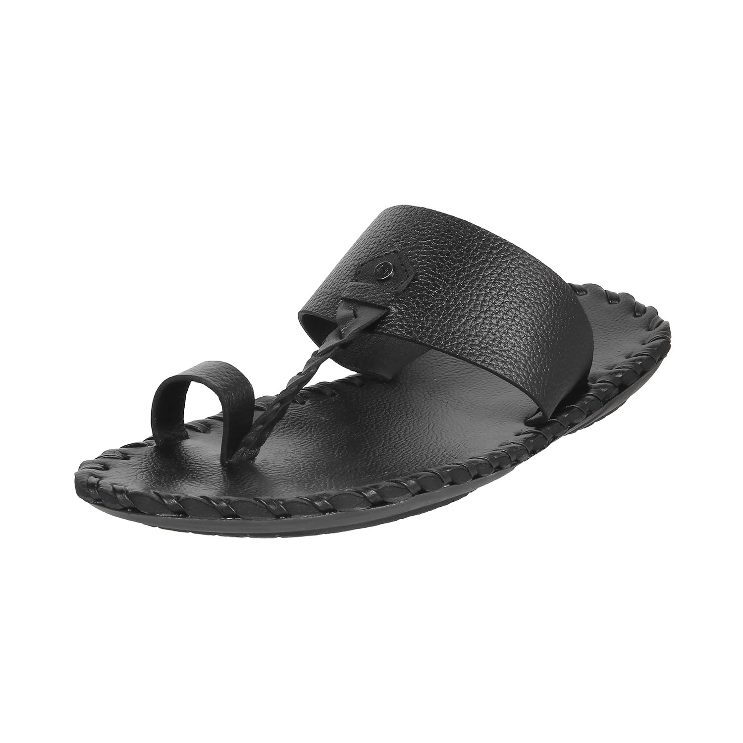 Metro Men Black Thong Leather Chappal UK/8 EU/42 (16-106) (B0C7CJW4CX) Amazon Price History, Amazon Price Tracker