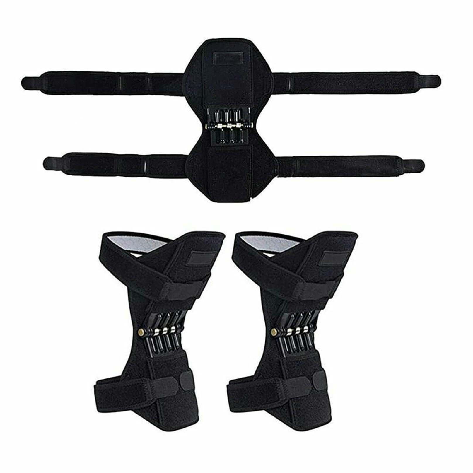 Genérico Exoesqueleto potenciador de Rodilla (1 par), Soportes articulares para Rodilla, para Sentadillas, Escalada y Entrenamiento de Jogging.