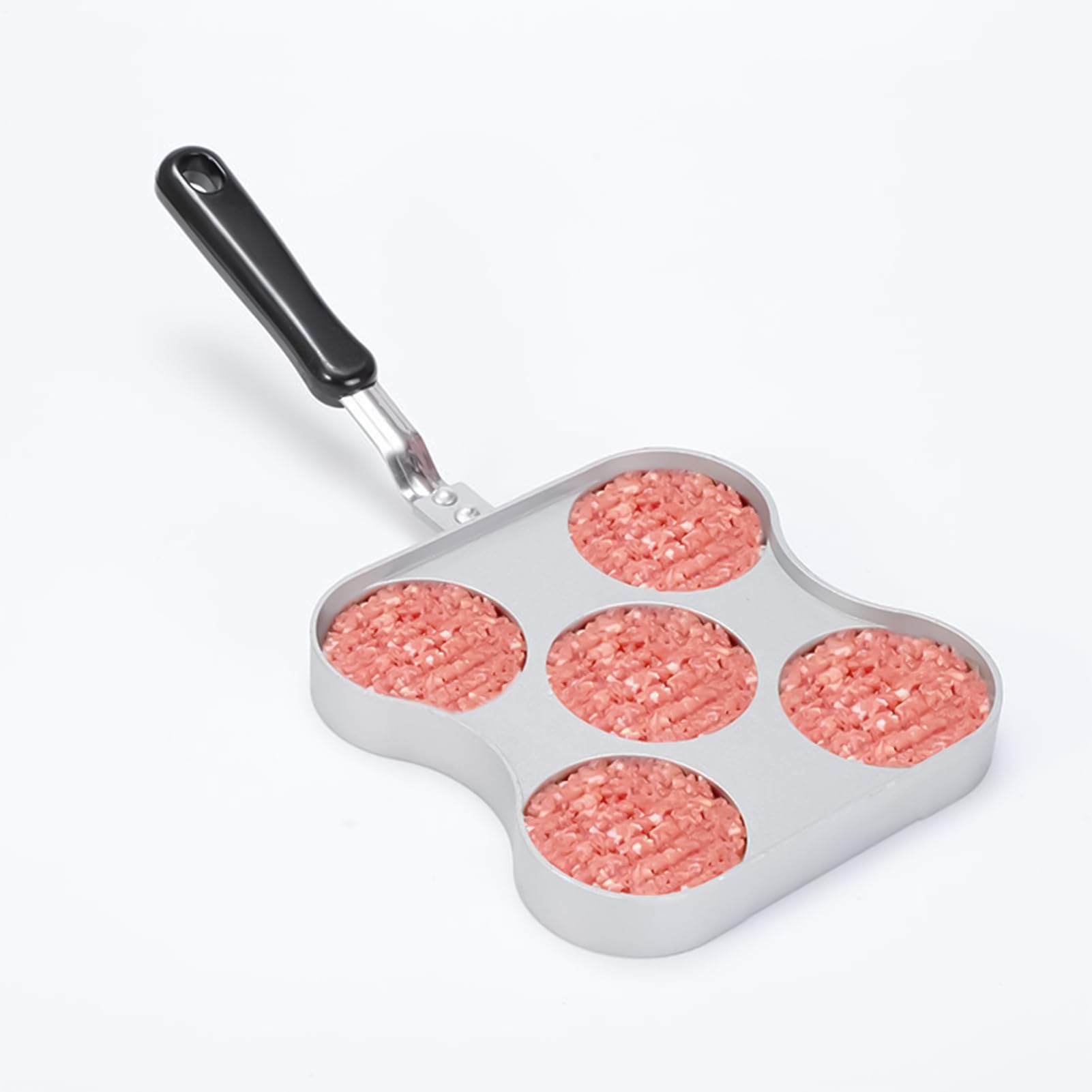 Heavy Duty Grill Press Tool z 5 kratkami z uchwytem | Akcesoria do miażdżenia mięsa do kuchni, grilla, posiłków na zewnątrz i na zewnątrz