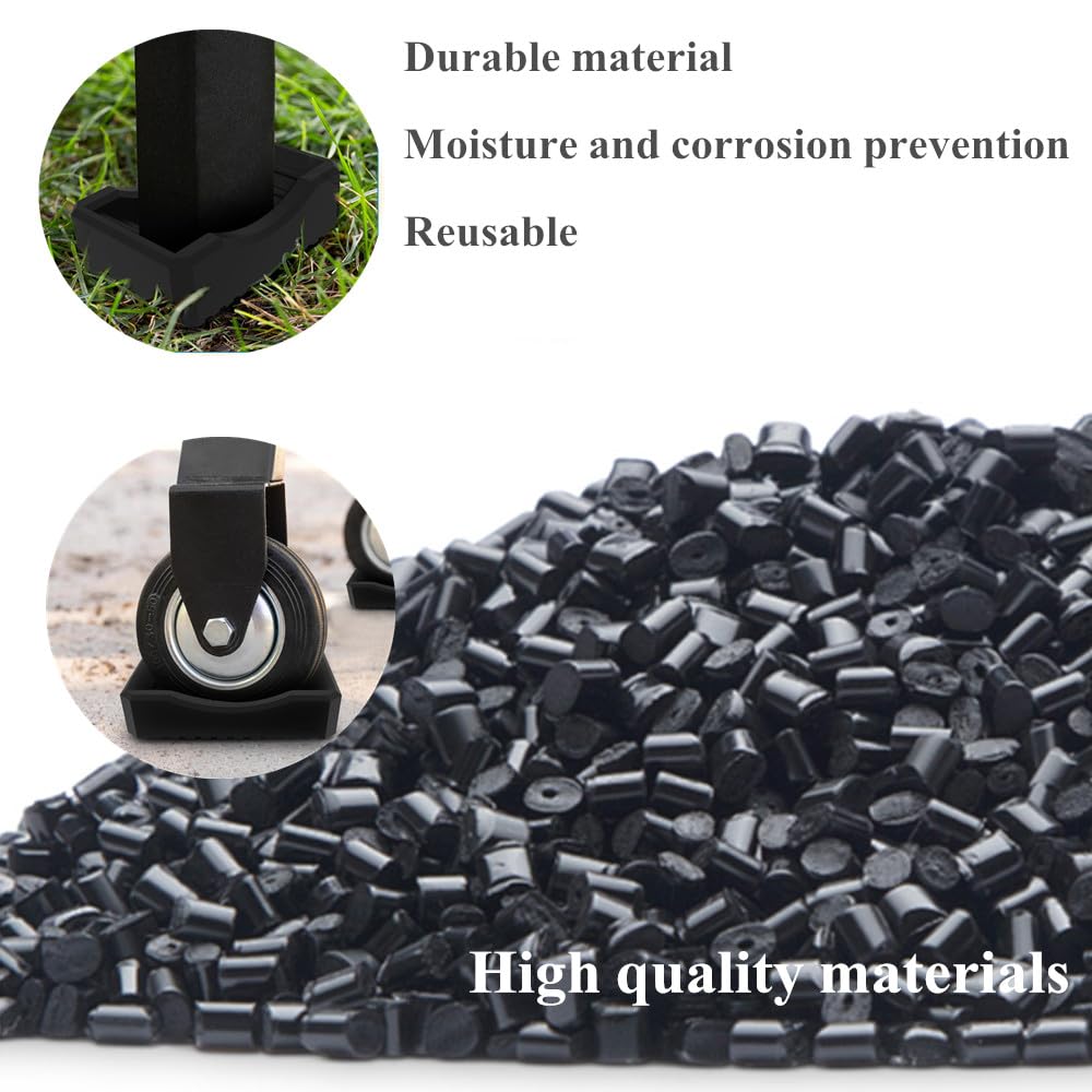 Copas de rueda para muebles/Estufa universal de barbacoa al aire libre, rueda fija antideslizante, tazas de silicona antideslizantes, adecuadas para todas las ruedas pequeñas de 6