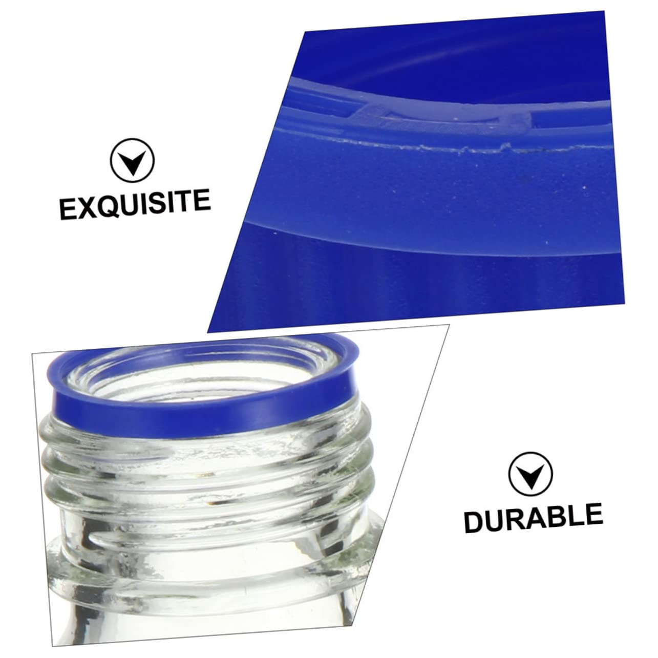 ABOOFAN Flacon de Réactif en Verre 500ml Lot de 2 avec Calibration