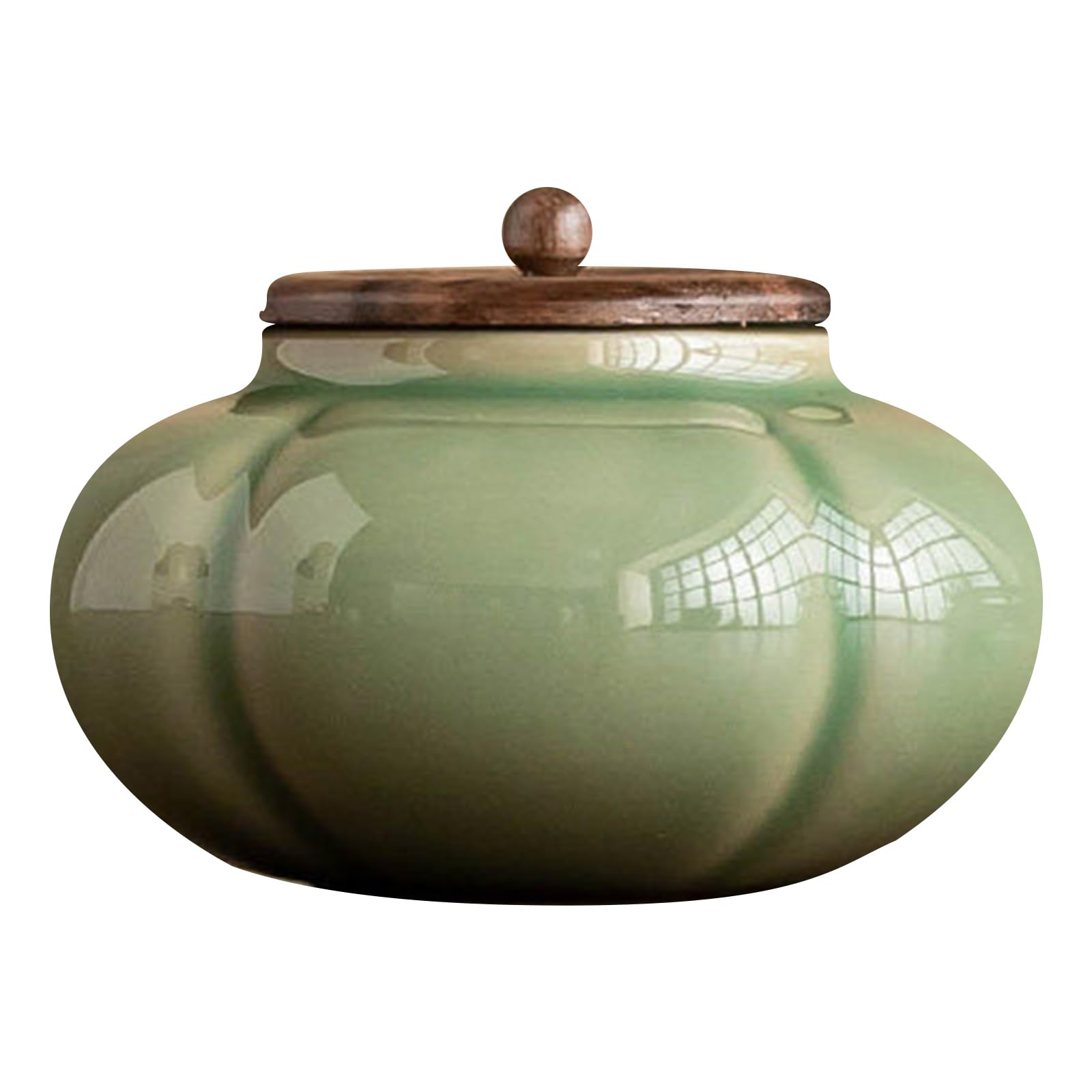 UpGBRF Ceramic Tea Canister with Airtight Lid Storage Container Tins Jar