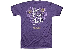 Cherished Girl Love Never Fails Floral Heart T-Shirt