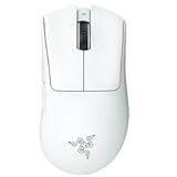 DeathAdder V3 Pro Wireless Gaming Mouse&colon; 64g Lightweight Ergonomic - 30K DPI Optical Sensor - Gen-3 Optical Switches - 8 Programmable Controls - Up to 90 Hr Battery - White