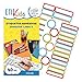 ETIKIDS 40 Multipurpose Customizable Laminated Adhesive Labels (Color) for Daycare and School.