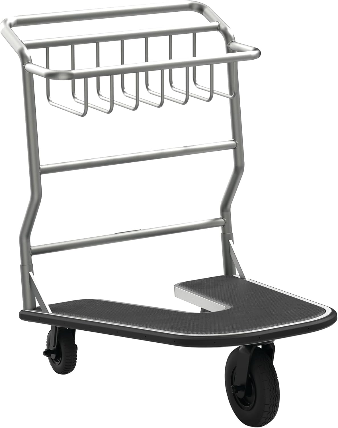 Nesting Luggage Cart with Rubber Platform