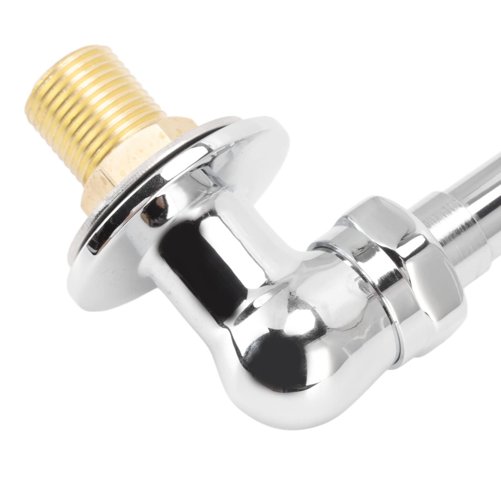 Grifo de Acero Inoxidable con Pedal Rosca G1/2, Grifo de Lavabo con válvula de Rodilla para Montaje en Pared, Ideal para hospitales, Laboratorios y baños.