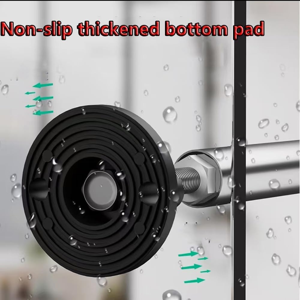 Regulowane nogi do zlewu ze stali nierdzewnej, teleskopowe nogi pod umywalkę, nogi meblowe (wys. 37-42 cm / 14,6"-16,5") do użytku w kuchni i łazience