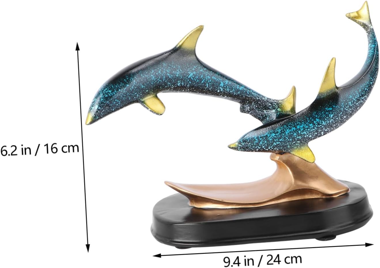 Dolphin Resin Ornament Stylish Home Decor for Living Room or Bedroom Creative Decorative Dolphin Adornment for Indoor Spaces