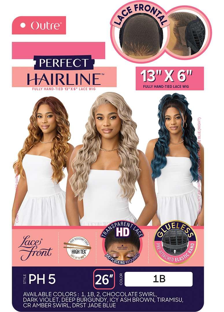 Outre Lace Front Wig - Perfect Hair Line 13X6 - PH 5 (CHOCOLATE SWIRL)