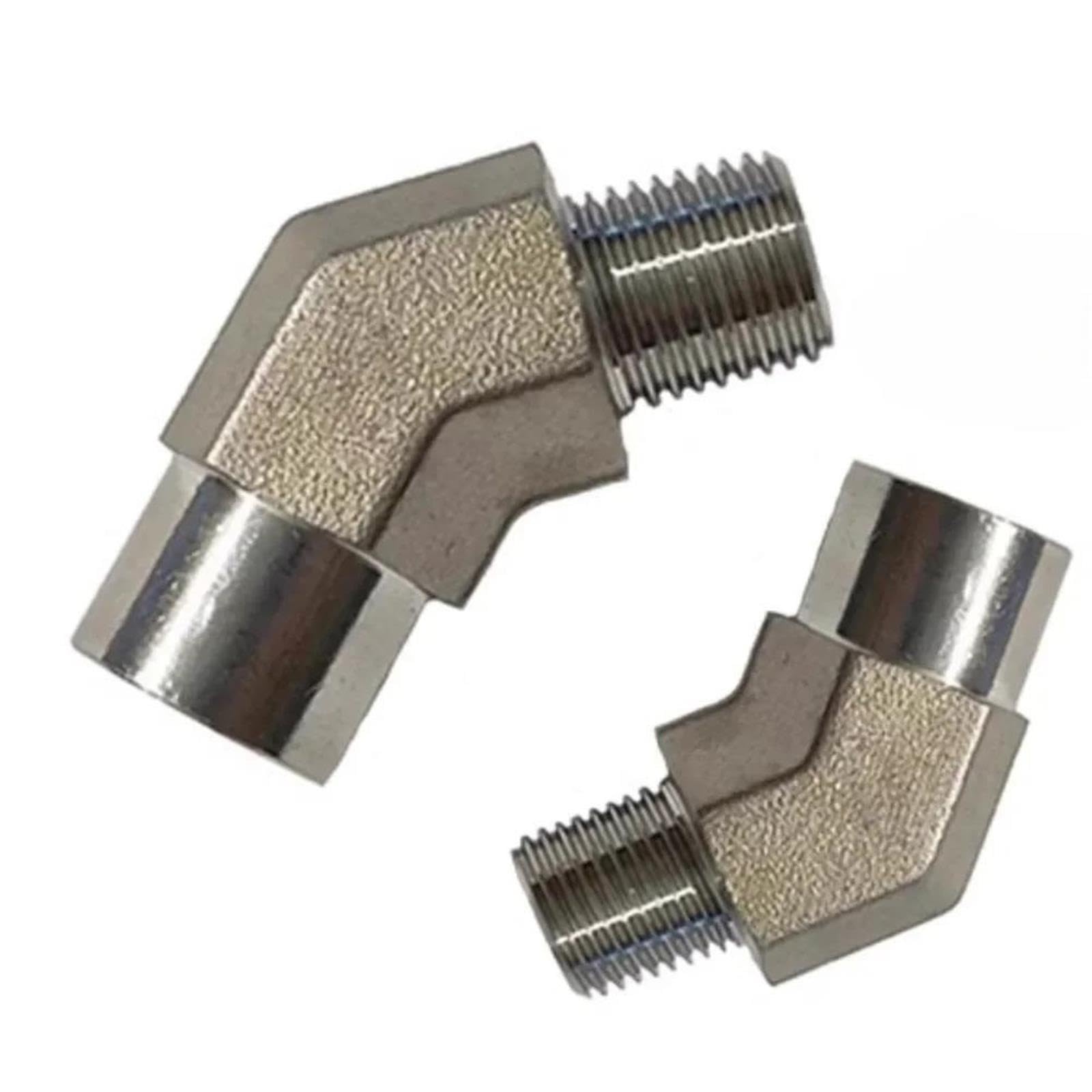 Connecteur de raccord tuyau coudé à 45 degrés mâle haute pression BSPT