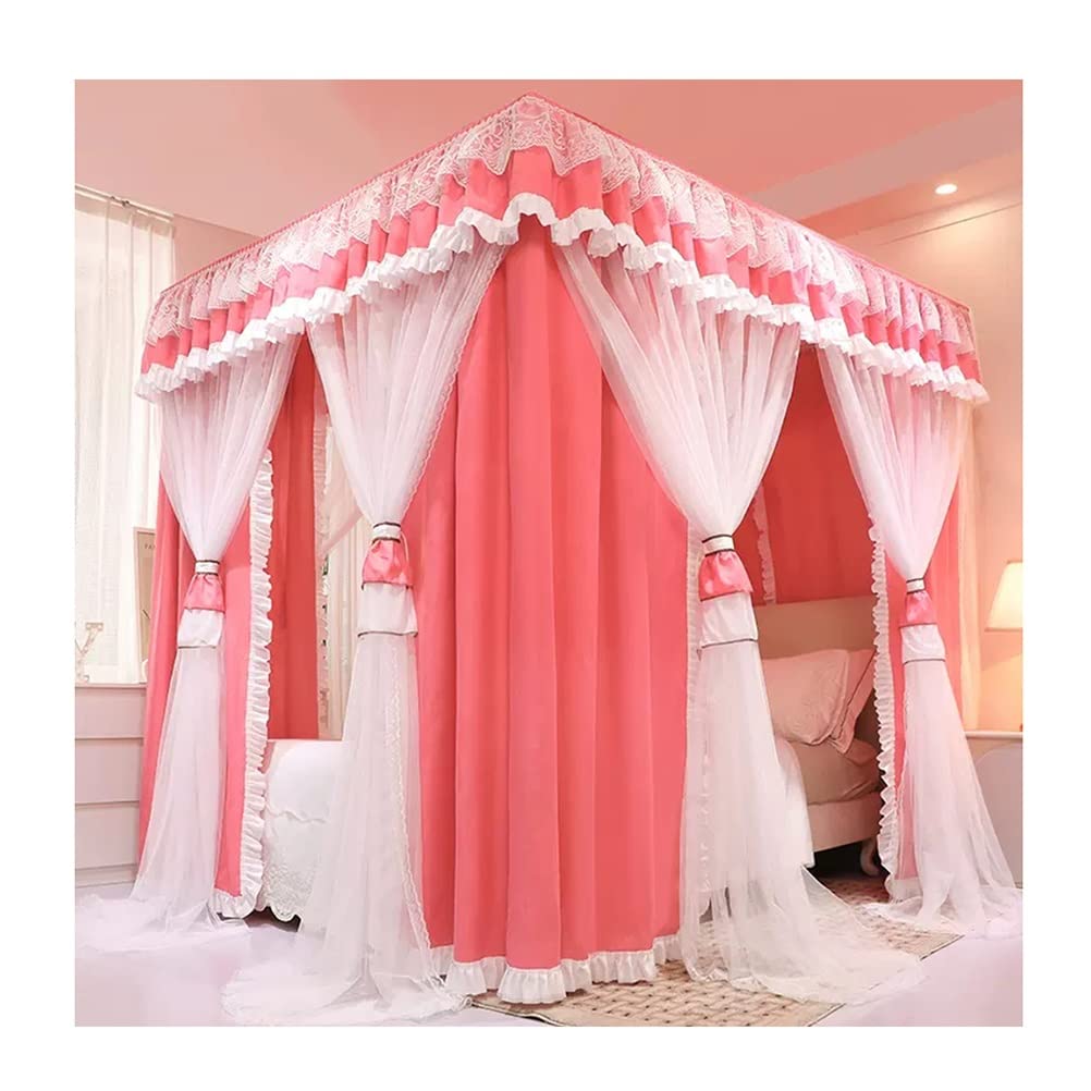 Moustiquaire lit baldaquin rideau lit romantique simple double support