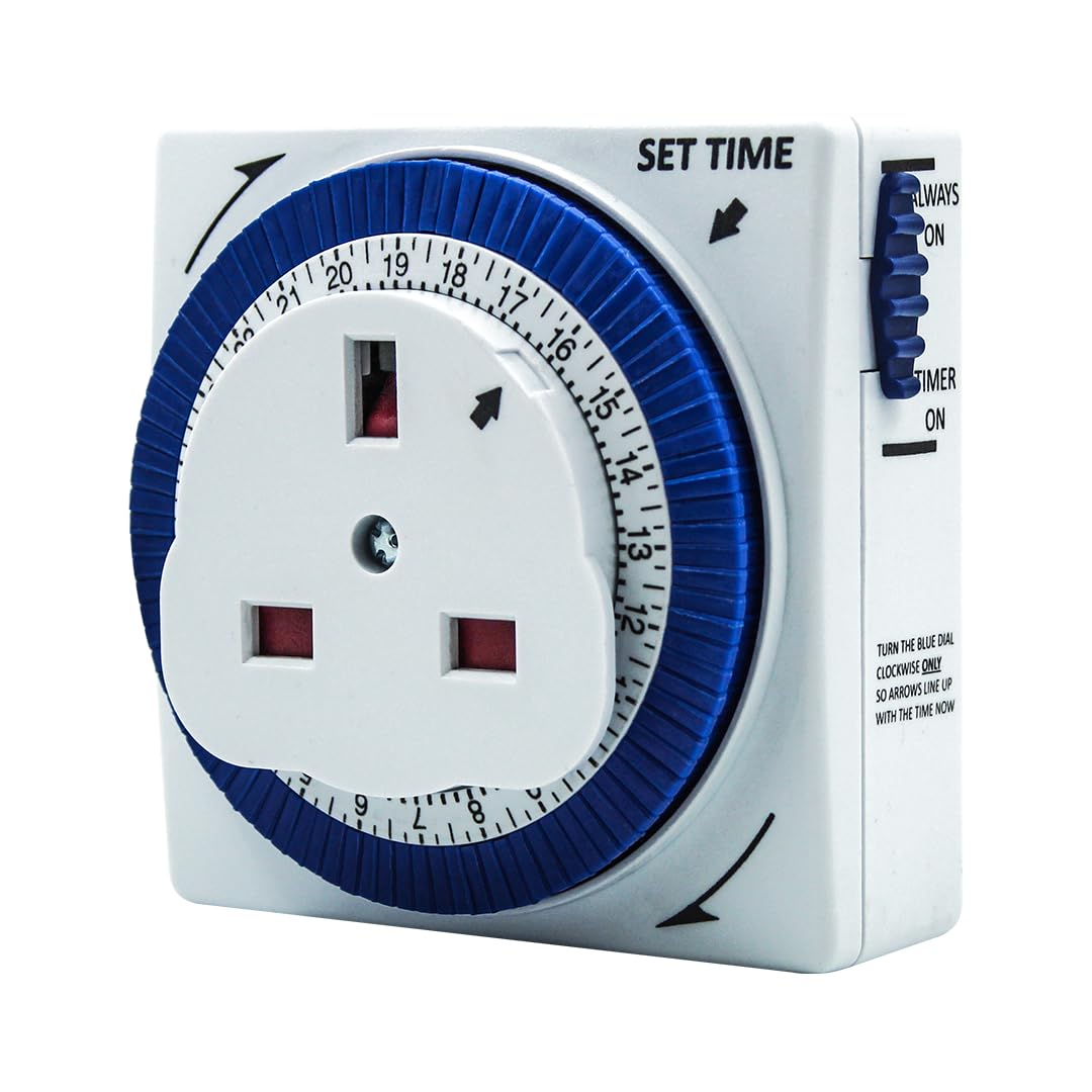 Uni- Com 24 Hour Plug-in Segment Timer Switch, Energy Saving, Home Security