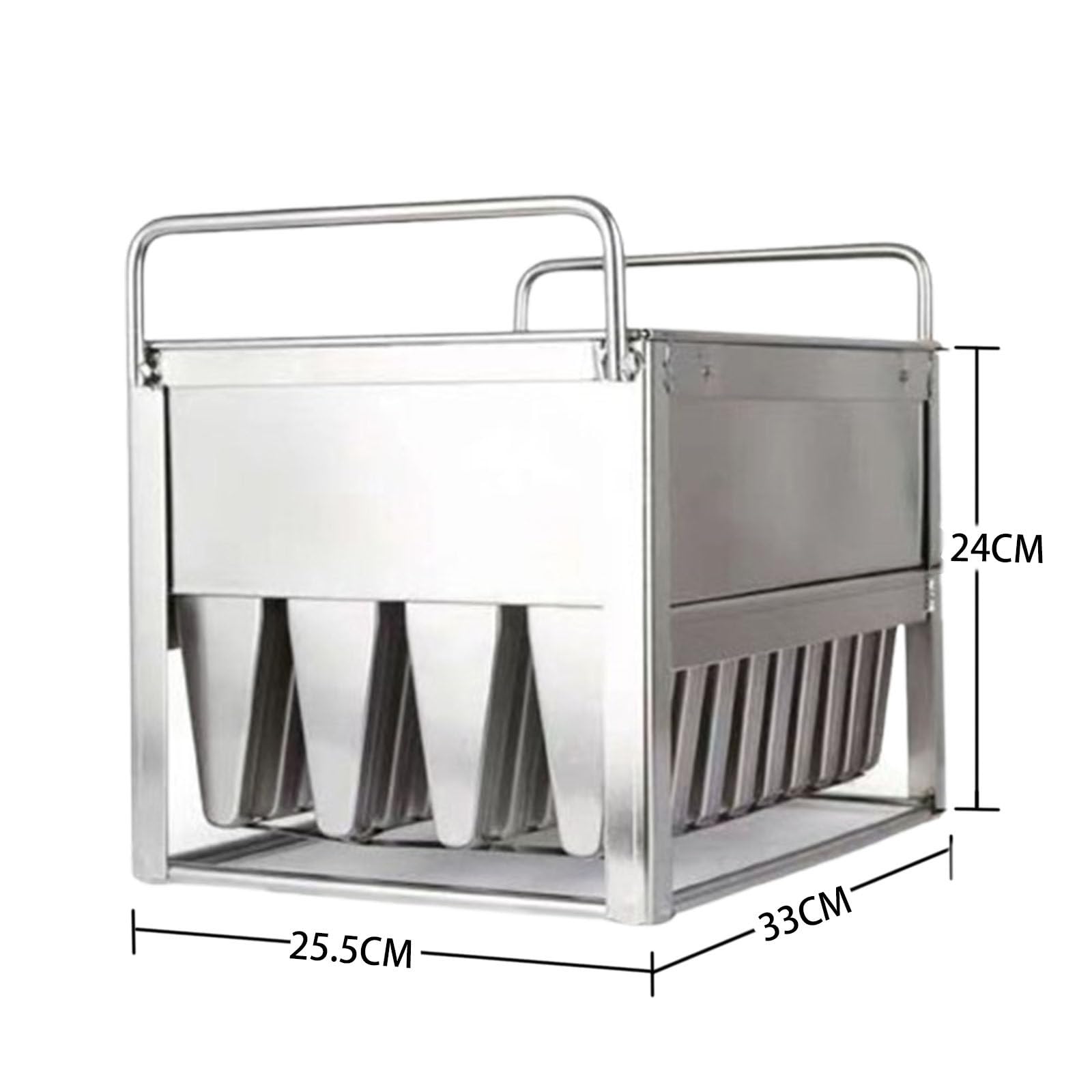 Máquina comercial de paletas con molde de acero inoxidable y palos para hacer helados profesionales