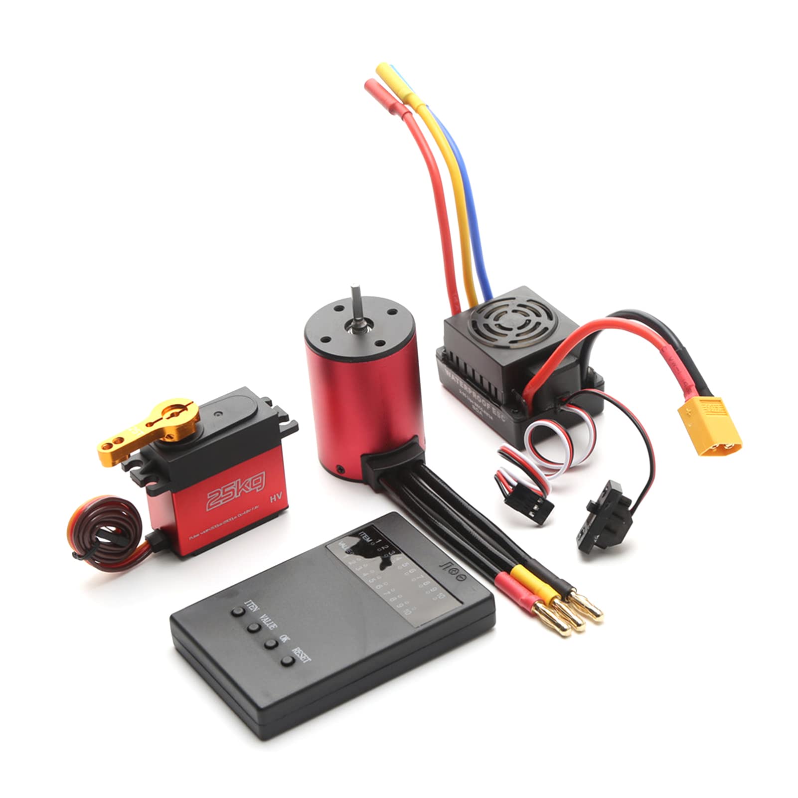 Amazon.co.jp: ESC、JUANZI S3650 2300KV ブラシレス モーター 60A