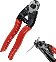 Guanlotion Heavy Duty Cable Cutter - 5/32" Stainless Steel Wire Rope Cutter for Railing, Fencing, Bike Brakes & DIY Projects