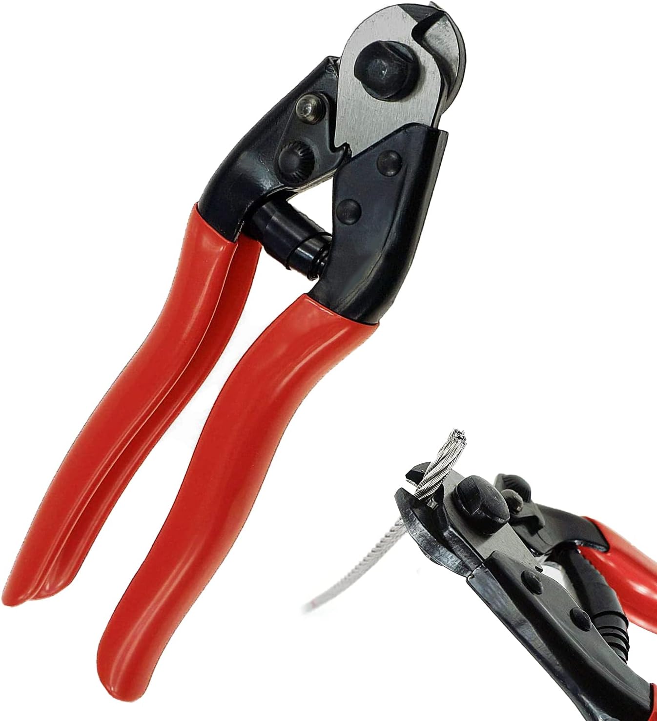 Cable Cutter Wire Cutter Heavy Duty up to 5/32" Stainless Steel Aircraft Wire rope for Decking Railing Fencing Bike Bicycle Brake Cutter DIY projects