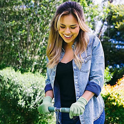 Yard Butler IM-7C Multi Spike Lawn Aerator - Spike Grass Aerator Lawn Tool, Manual Hand Tiller for Garden and Soil - Yard Tools, Gardening Hand Tools, Dethatcher Rake, Edger Lawn Tool - 37 Inches