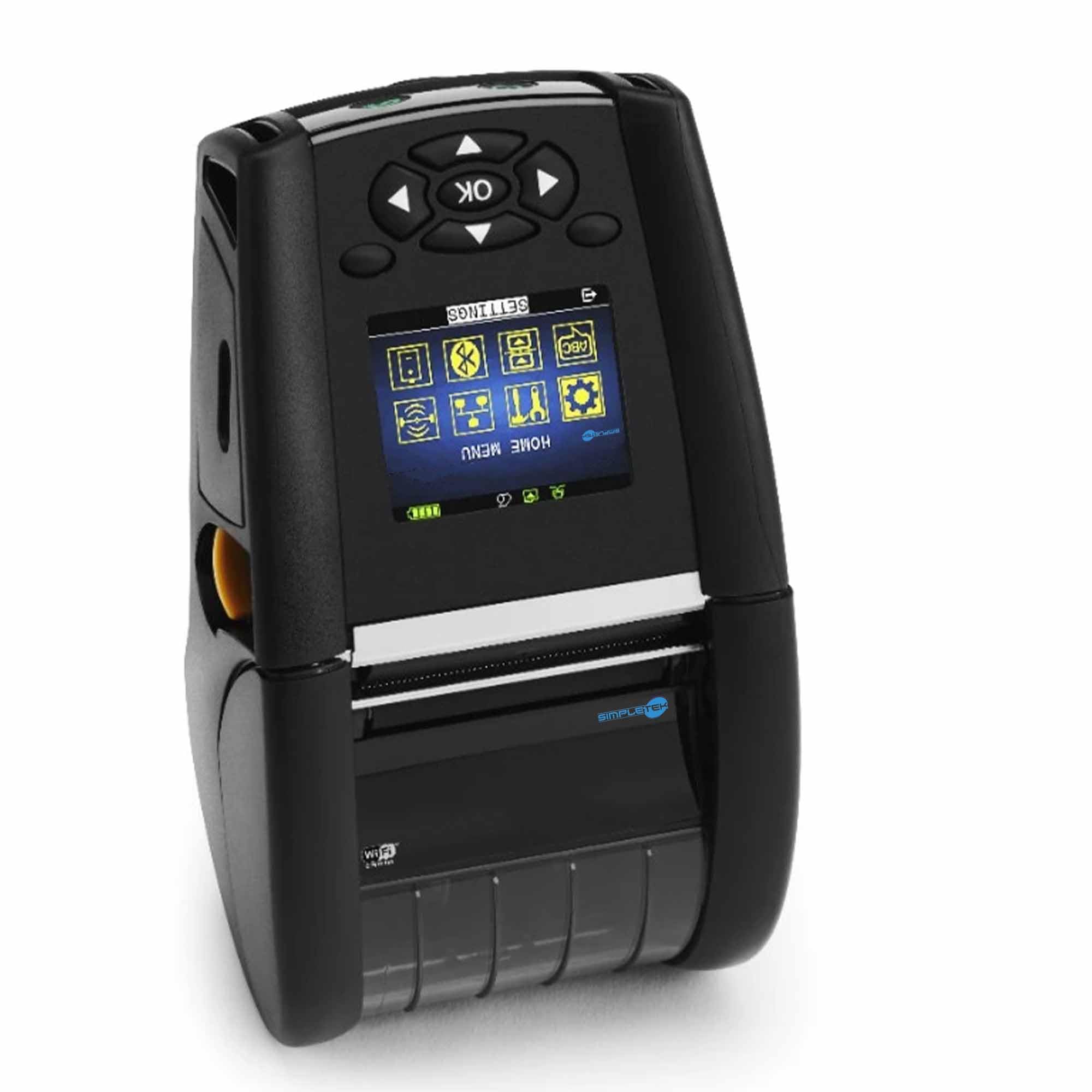 SIMPLETEK - Stampante Termica per Etichette 50mm - WiFi BT NFC USB RS232 - IP54 | Portatile, Senza fili | Ideale per Logistica