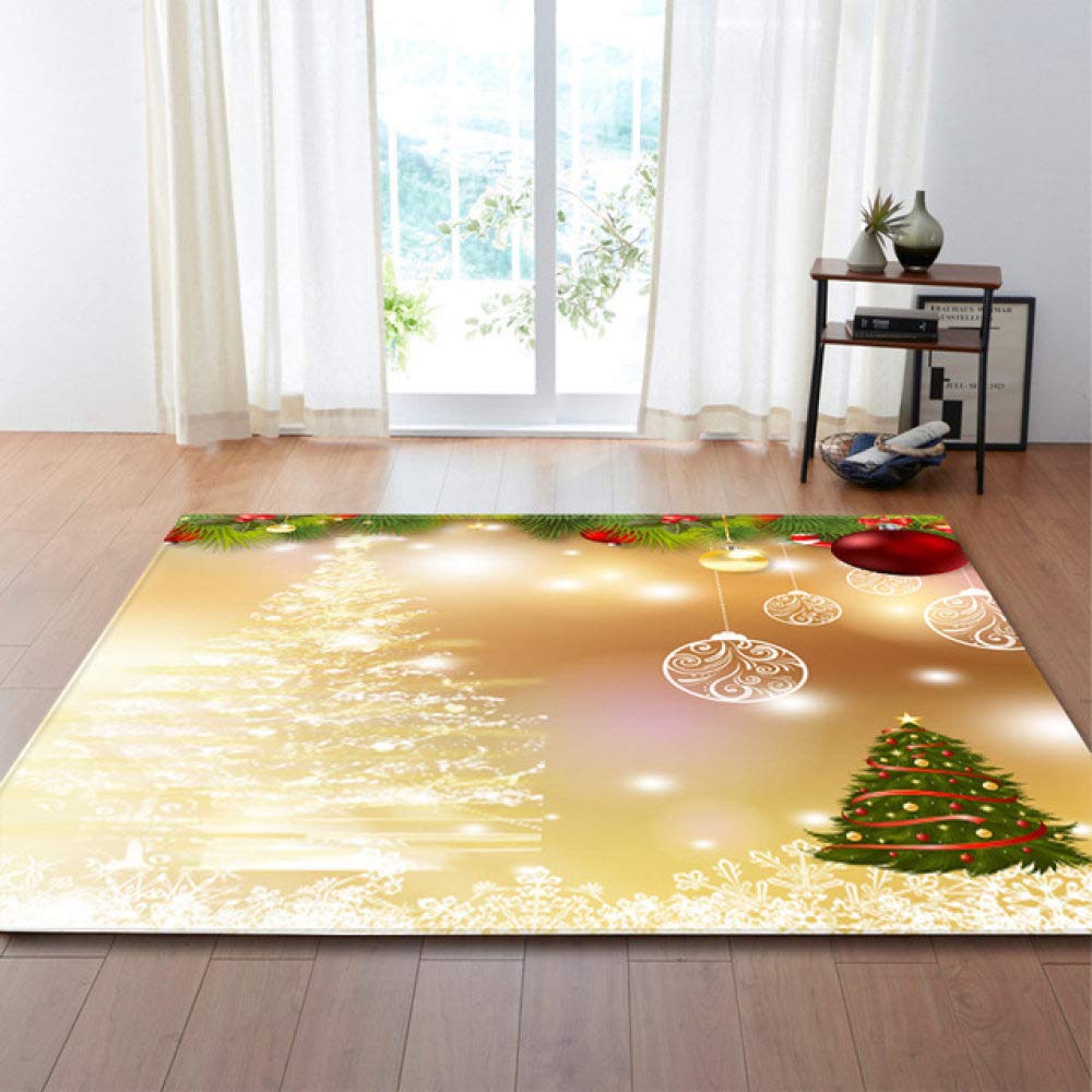 Tapis de salon 3D du Père Noël pour créer un espace de jeu festif