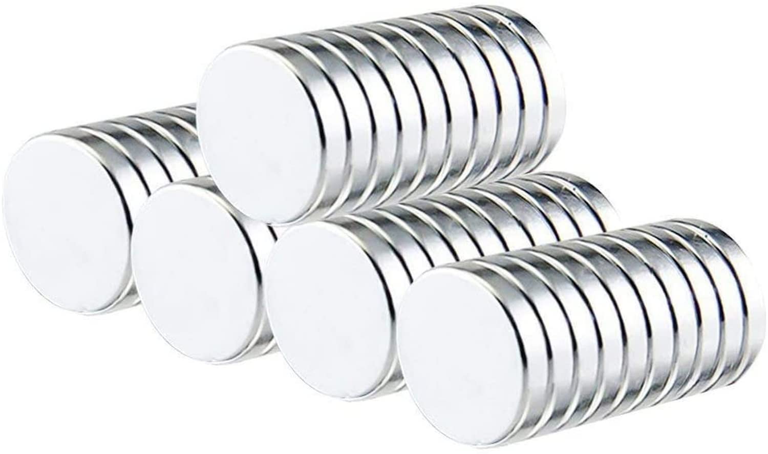 Magnets by TTEDOYE for Fridge, Office, Home, Refrigerator, Whiteboard, Map, DIY Craft Magnet | Super Strong Neodymium N52 Grade | Disc | 8 mm x 1 mm | Pack of 50 |