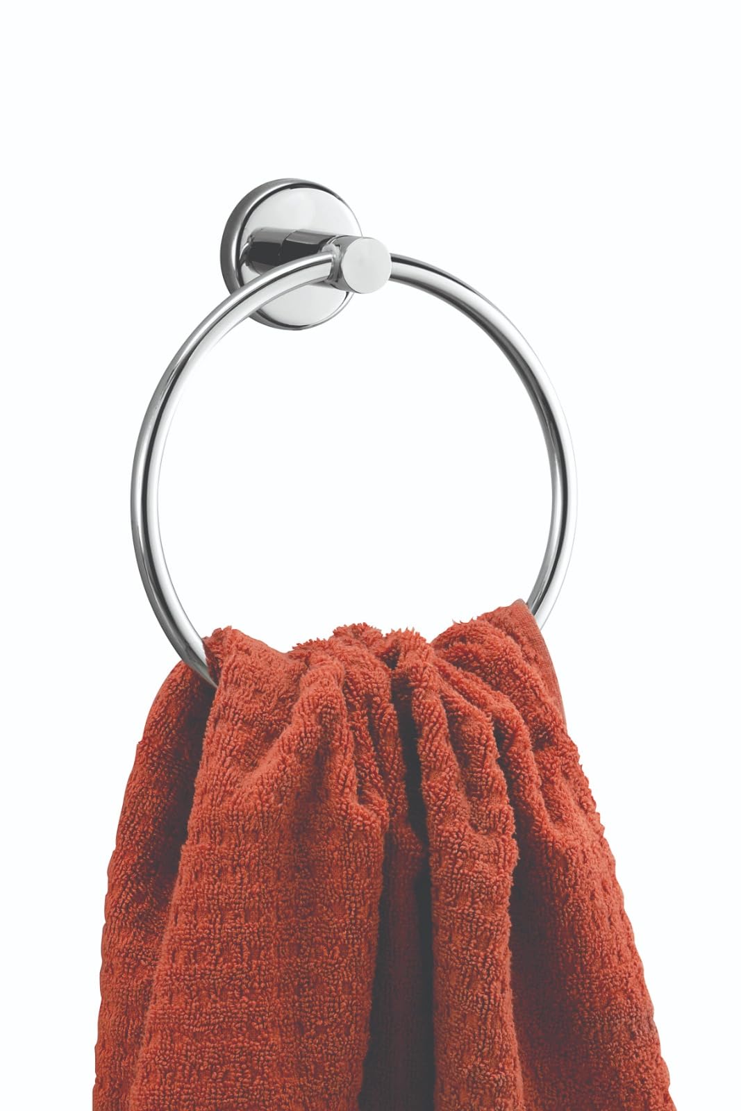Bathroom Towel Holder Polish Towel Ring For Hand Towel Holder -Towel Hanger & Towel Rings,17cm Towel Holders For Bathrooms By Juba Smart Living (Stainless Steel, Chrome)