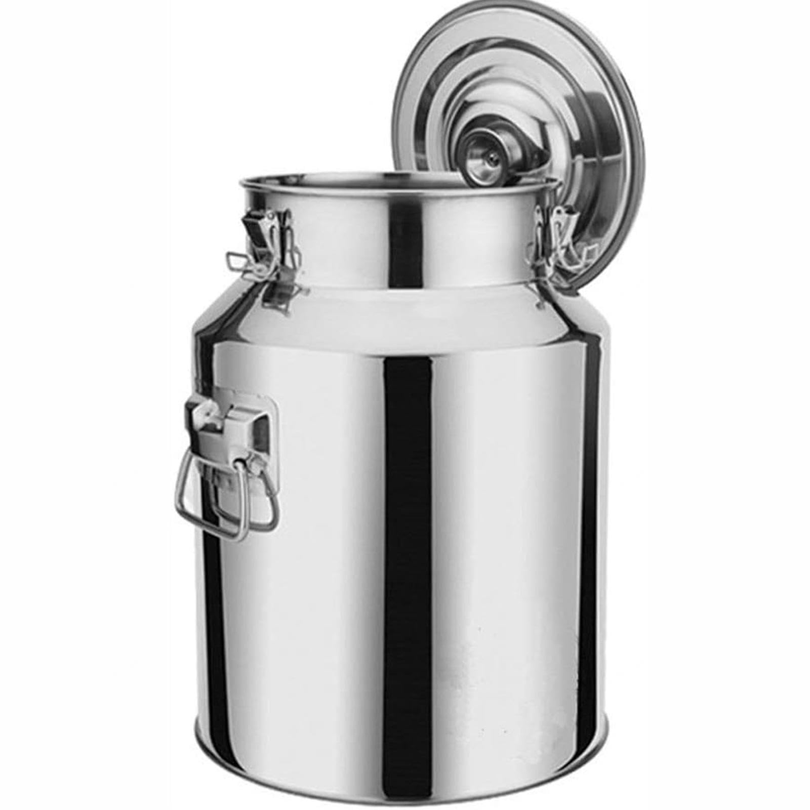 Jarra de leche de acero inoxidable bidón para vino,A-22L | cubo para vino/recipiente lácteos/bidón de leche/jarra con tapa sell tapa/asa, transportar o almacenar leche,A-22L
