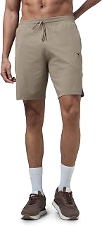 TECHNOSPORT Mens Regular Fit Solid Shorts for Gym, Workout & Sports with Anti Microbial, Techno Dry Price In India