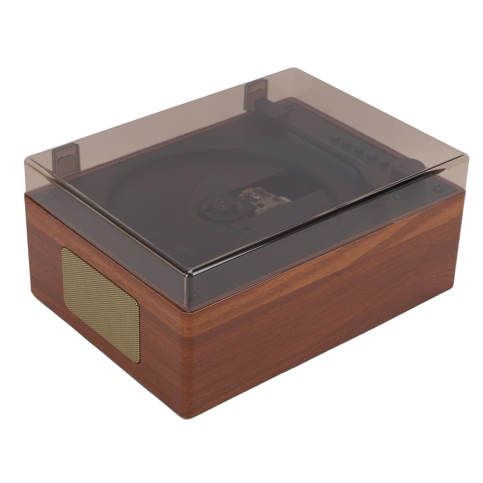 Hidyliu Lettore CD Vintage Portatile con Avanzato Bluetooth 5.1 per la Casa, L'auto e gli Amanti della Musica, Design Classico (Marrone)