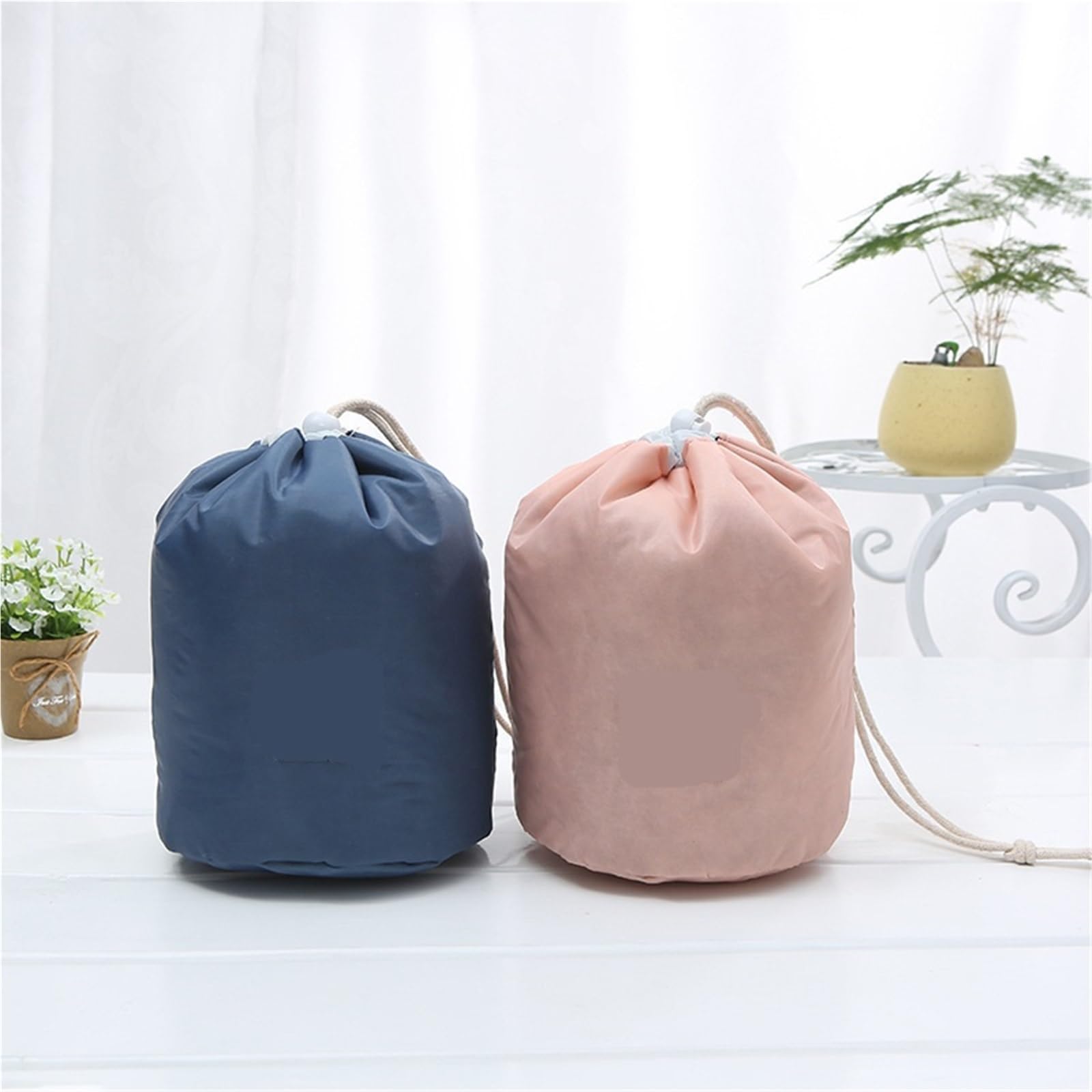 Bolsa de cosméticos Redonda Impermeable for Maquillaje, Organizador Viaje for, Estuche Aseo for Mujer, 1 Uds para Viajar(Dark Blue)