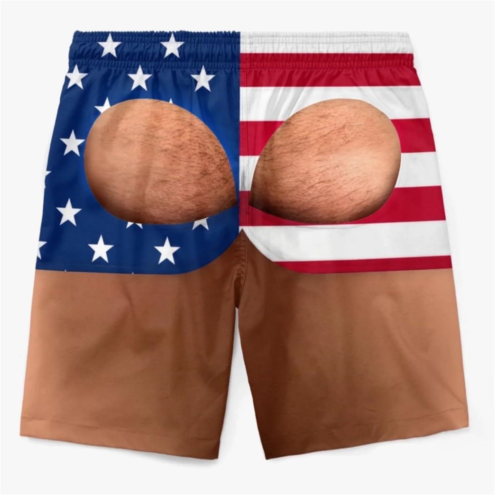 CHUNOTU Swimming Shorts Men 2026 Funny Flag Hairy Big Booty Swim Trunks, A01-hot Pink - Image 4
