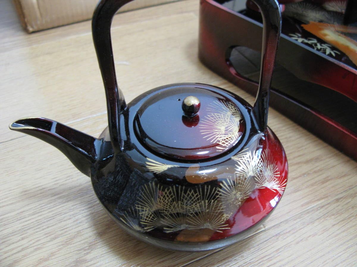 Amazon.co.jp: 縁付屠蘇器 水引南天 日本 茶器セット : ホーム