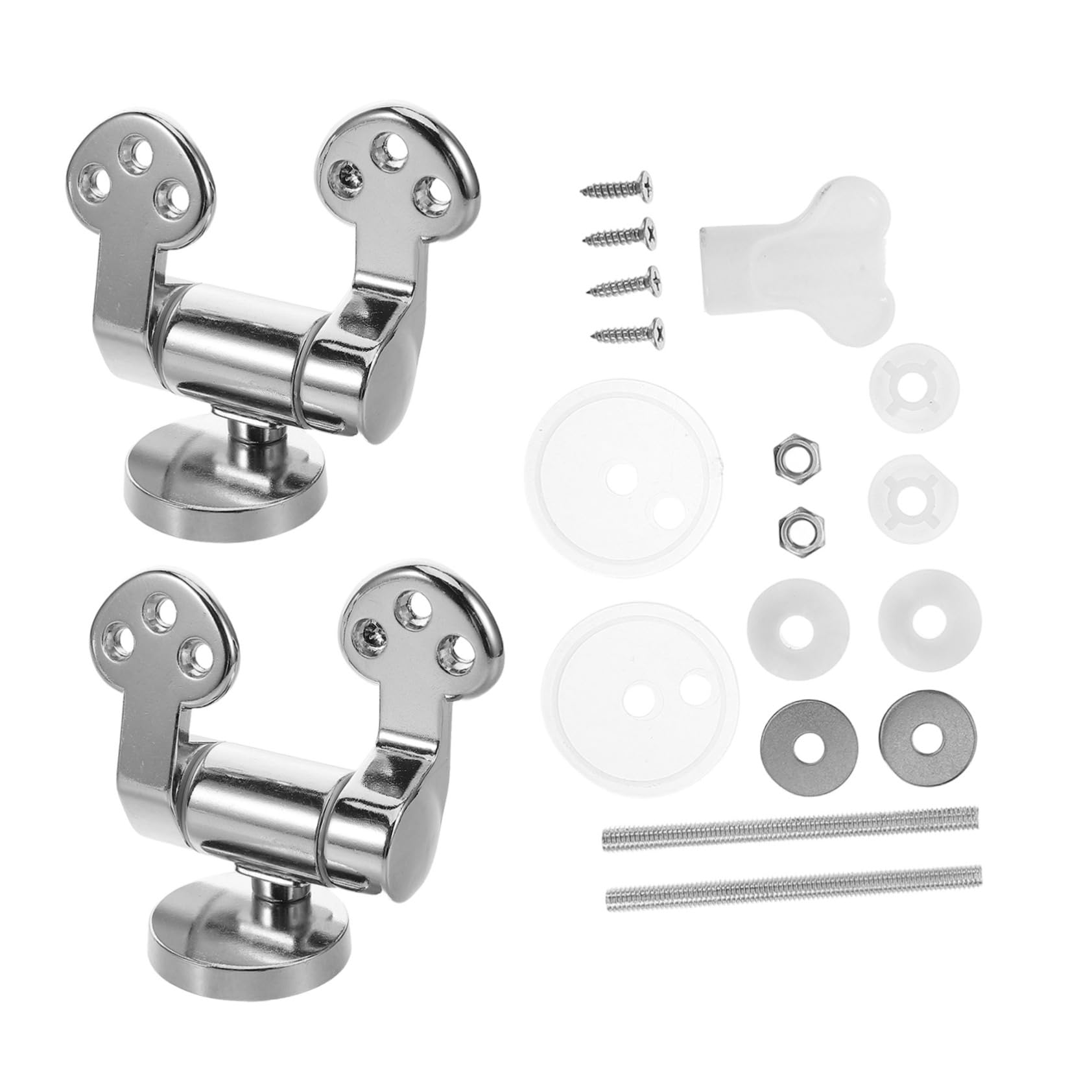 Charnières de toilette compatibles majorité abattants zinc Mikinona