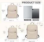 Sac à dos pour ordinateur portable Slim pour les femmes hommes travail avec compartiment pour ordinateur portatif
