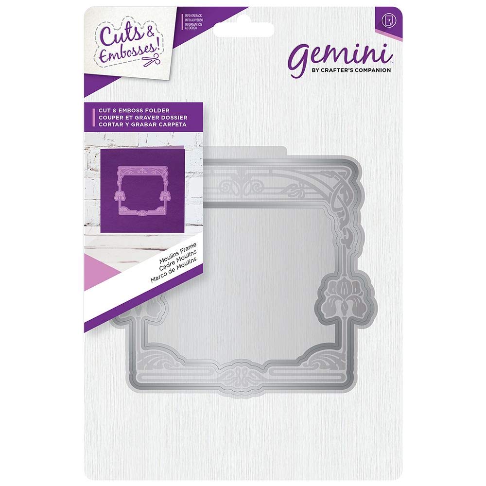 Gemini Cut and Emboss Folder (5.3" x 5.4") -Moulins Frame