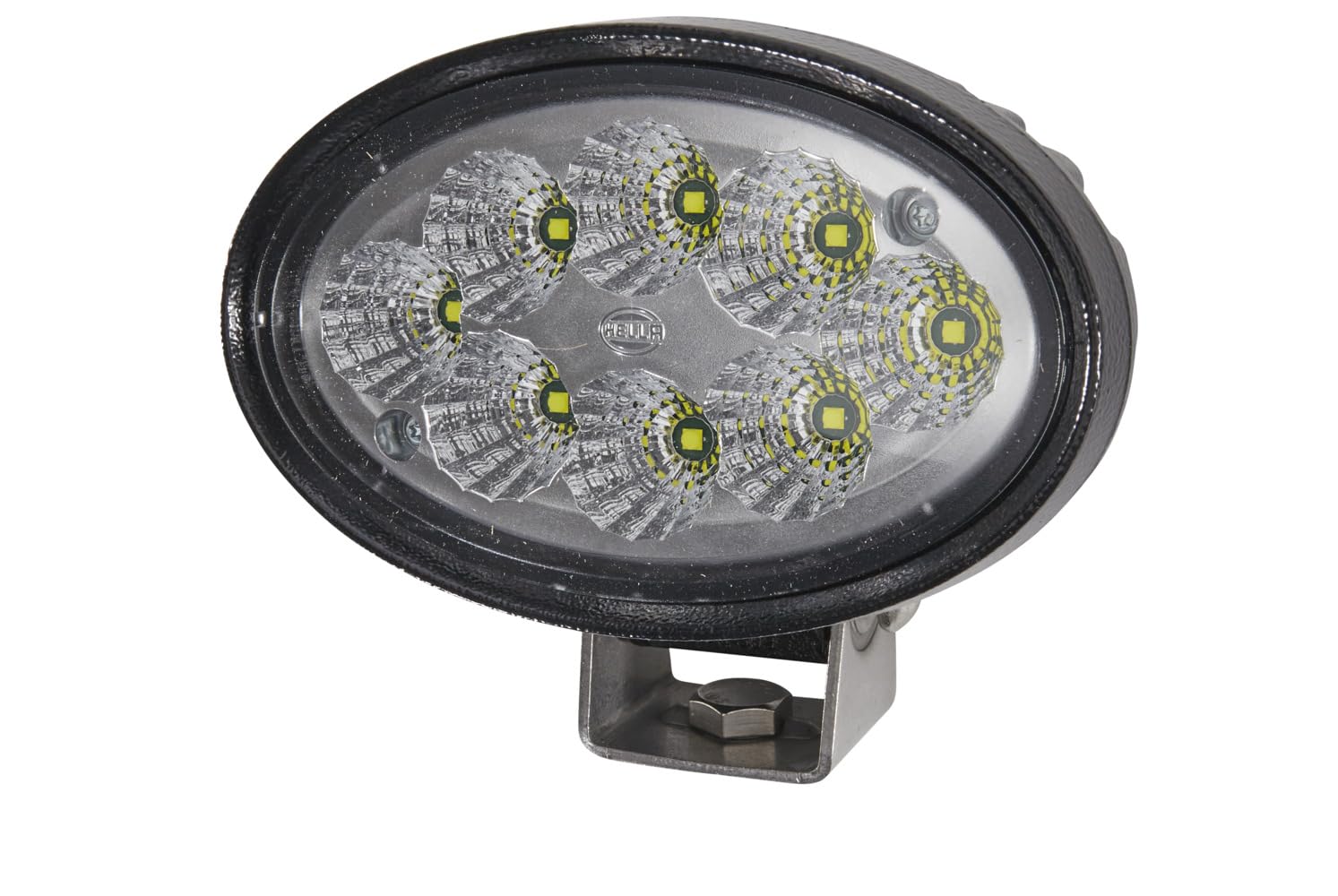 HELLA 1GA 996 761-011 LED-Worklight - Oval 100 Gen. II - 24/12V - 4400lm - mounting/Bolted - Swivelling Mounting Bracket - Long-range illumination - Plug: DEUTSCH plug