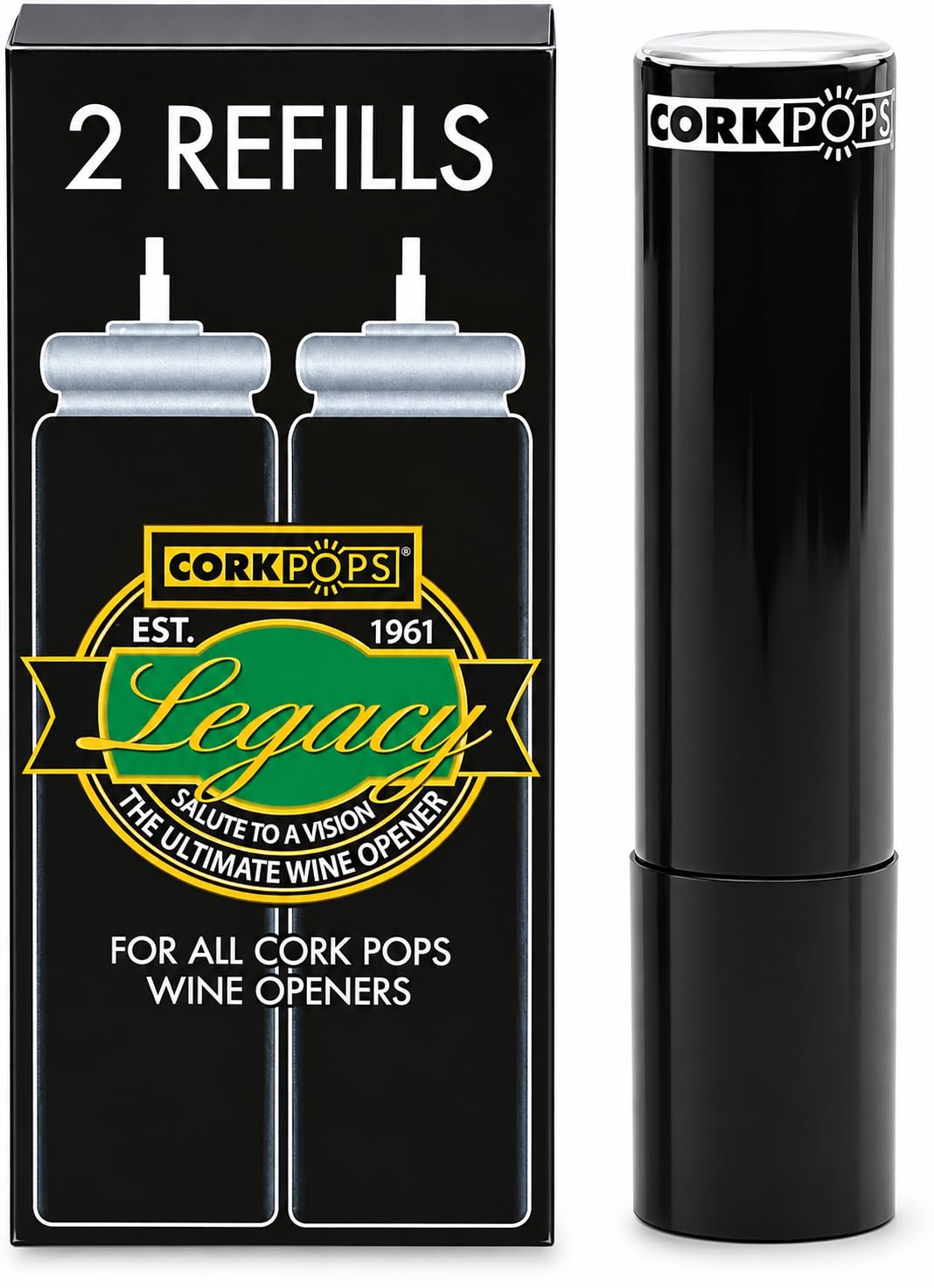 Cork Pops Refill Cartridges - 2 Pack -1