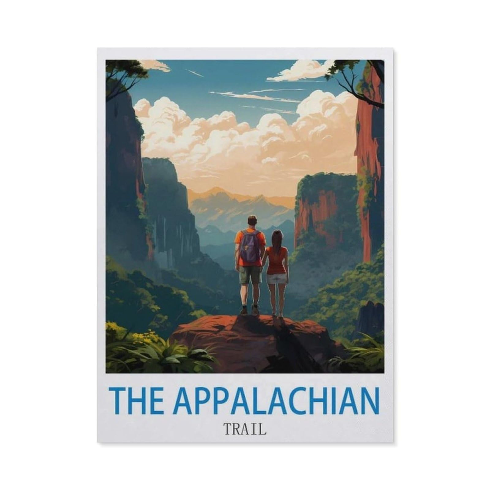 BEAYODKP Diamond Painting Kits for Adults and Kids，The Appalachian Trail，Full Drill Round Rhinestone Paint with Diamonds（50 x 60 cm/19.68 x 23.62 inches）-CN86